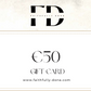 FAITHFULLYDONE GIFT VOUCHER