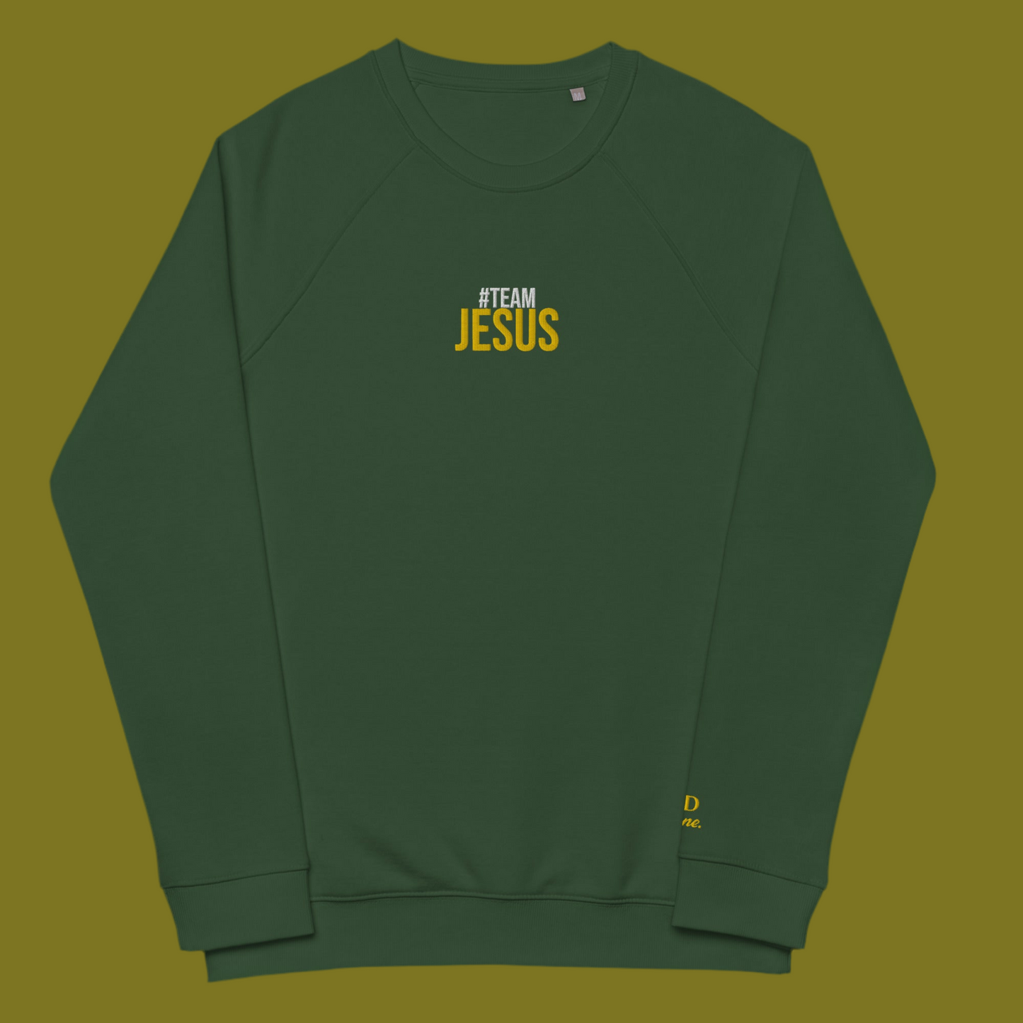 Unisex Organic Raglan Sweatshirt Team Jesus