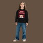 Youth Black Sweatshirt Merry Christmas Reindeer