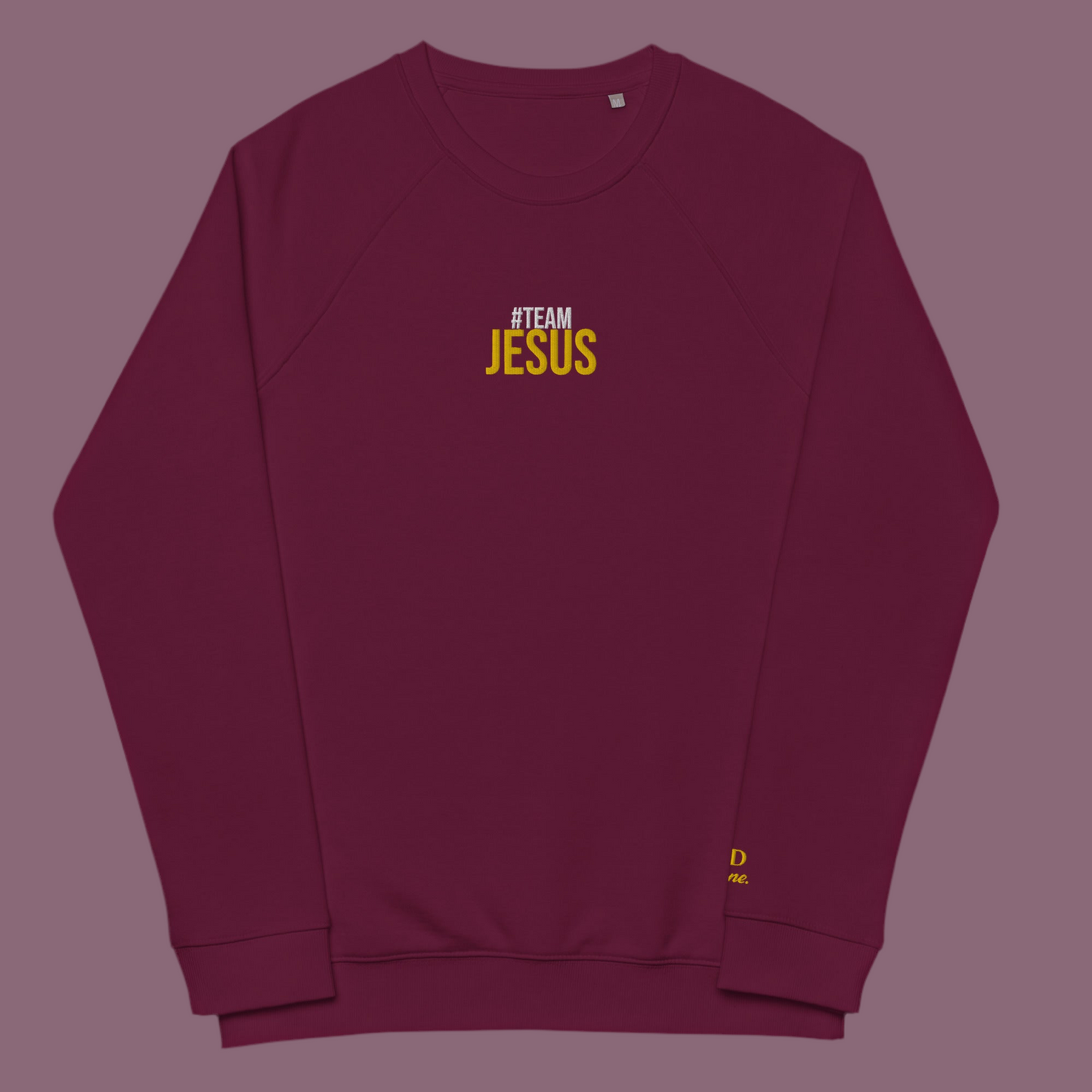 Unisex Organic Raglan Sweatshirt Team Jesus