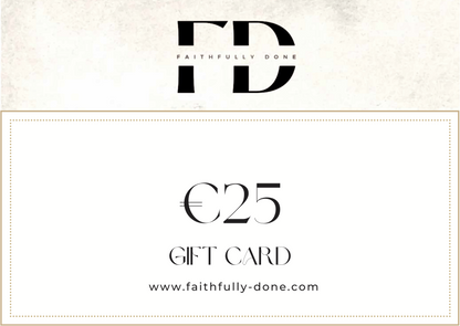 FAITHFULLYDONE GIFTCARD