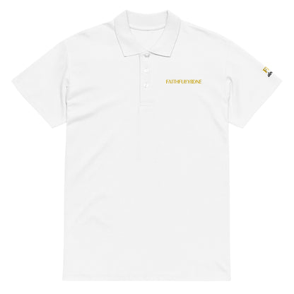 Premium Polo Shirt FaithfullyDone Gold Embroid