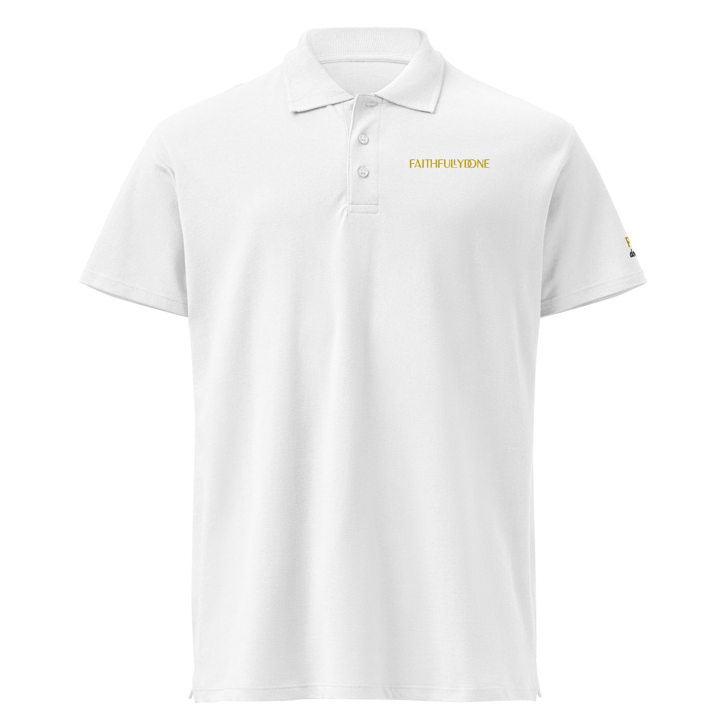 Premium Polo Shirt FaithfullyDone Gold Embroid