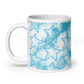 Blue White Stars Glossy Mug