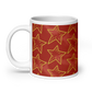 Gold Stars Red Accent Glossy Mug