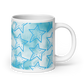 Blue White Stars Glossy Mug