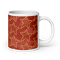 Gold Stars Red Accent Glossy Mug